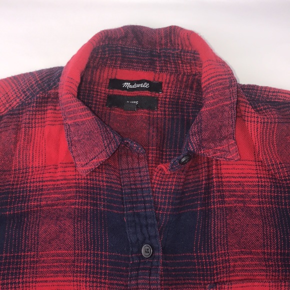 Madewell Classic Flannel Shirt Sz: S - Picture 3 of 11